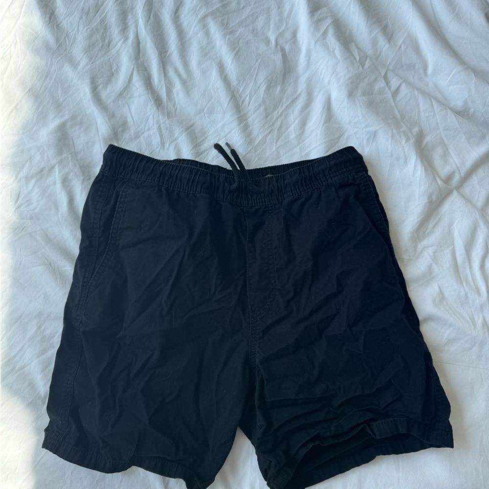 H&M Black  Shorts with Drawstring Waist